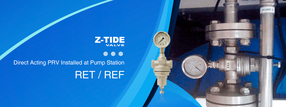 ¾" Direct Acting PRV for Pump Station in Belgium Z-Tide Direct Acting PRV for Pump Station in Belgium